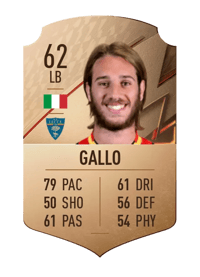 Antonino Gallo Rare 62 OVR