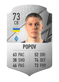 Denys Popov Rare 73 OVR