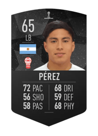 Walter Pérez CONMEBOL SUDAMERICANA 65 OVR