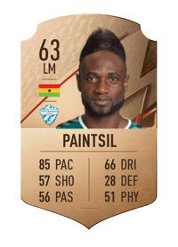 Seth Paintsil Rare 63 OVR