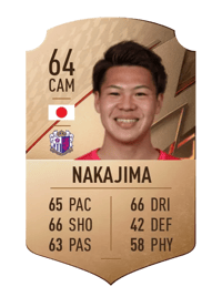 Motohiko Nakajima Rare 64 OVR