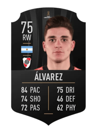 Julián Álvarez CONMEBOL LIBERTADORES 75 OVR