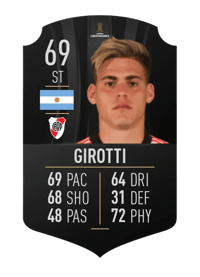 Federico Girotti CONMEBOL LIBERTADORES 69 OVR