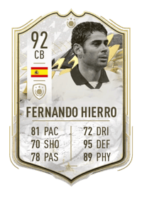 Fernando Hierro Prime Icon Moments 92 OVR