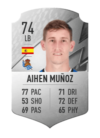 Aihen Muñoz Rare 74 OVR