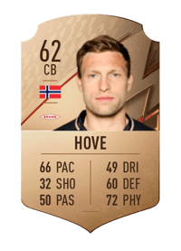 Runar Hove Rare 62 OVR