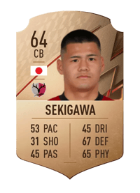 Ikuma Sekigawa Rare 64 OVR