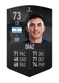 Enzo Díaz CONMEBOL SUDAMERICANA 73 OVR