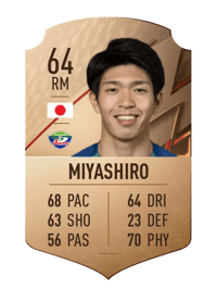 Taisei Miyashiro Rare 64 OVR
