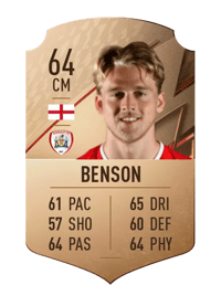 Josh Benson Rare 64 OVR