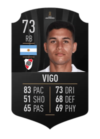 Alex Vigo CONMEBOL LIBERTADORES 73 OVR