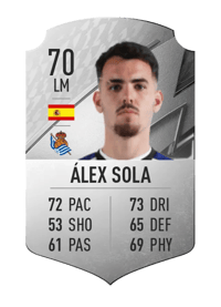 Álex Sola Rare 70 OVR