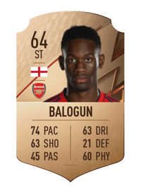 Folarin Balogun Rare 64 OVR