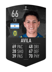 Gastón Avila CONMEBOL SUDAMERICANA 66 OVR