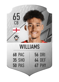 Rhys Williams Rare 65 OVR
