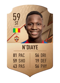 Lassana N'Diaye Rare 59 OVR