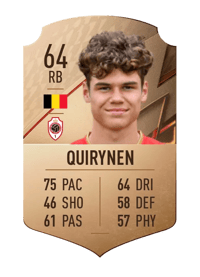 Robbe Quirynen Rare 64 OVR