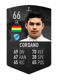 Rubén Cordano CONMEBOL SUDAMERICANA 66 OVR