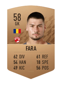 Ștefan Fara Common 58 OVR