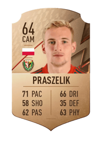 Mateusz Praszelik Rare 64 OVR