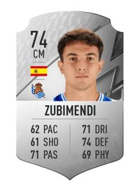 Zubimendi Rare 74 OVR