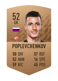 Artem Poplevchenkov Common 52 OVR