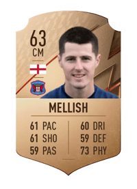 Jon Mellish Rare 63 OVR
