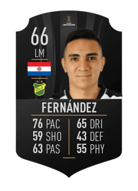 Hugo Fernández CONMEBOL LIBERTADORES 66 OVR
