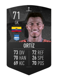 Pedro Ortíz CONMEBOL SUDAMERICANA 71 OVR