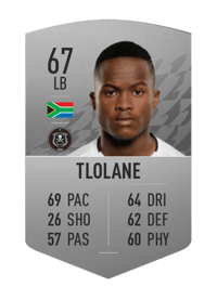 Tebogo Tlolane Common 67 OVR
