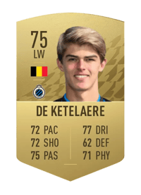 Charles De Ketelaere Common 75 OVR