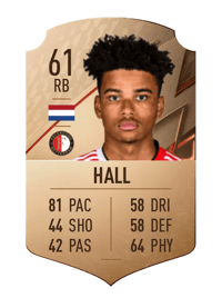 Denzel Hall Rare 61 OVR