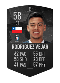 Maximiliano Rodríguez Vejar CONMEBOL SUDAMERICANA 58 OVR