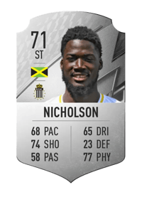 Shamar Nicholson Rare 71 OVR