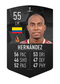Junior Hernández CONMEBOL SUDAMERICANA 55 OVR