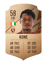 Ben Lhassine Kone Rare 58 OVR