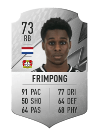 Jeremie Frimpong Rare 73 OVR