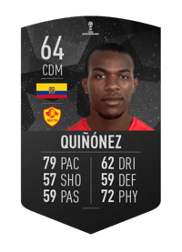 Jhonny Quiñónez CONMEBOL SUDAMERICANA 64 OVR