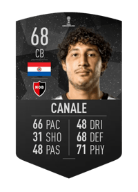 José Canale CONMEBOL SUDAMERICANA 68 OVR