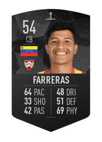 Andrés Farreras CONMEBOL SUDAMERICANA 54 OVR