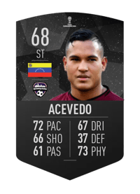 Jholvis Acevedo CONMEBOL SUDAMERICANA 68 OVR