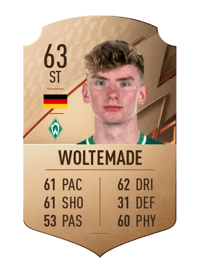 Nick Woltemade Rare 63 OVR