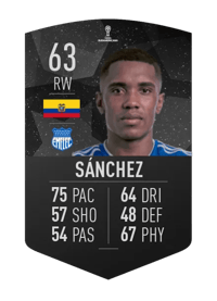 Bryan Sánchez CONMEBOL SUDAMERICANA 63 OVR