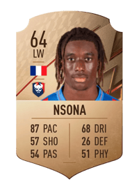 Kélian Nsona Rare 64 OVR