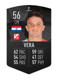 Rodrigo Vera CONMEBOL SUDAMERICANA 56 OVR