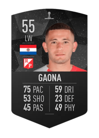 Walter Gaona CONMEBOL SUDAMERICANA 55 OVR