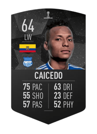 Jefferson Caicedo CONMEBOL SUDAMERICANA 64 OVR