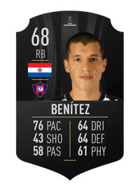 Alan Benítez CONMEBOL LIBERTADORES 68 OVR
