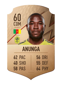 Brian Anunga Rare 60 OVR