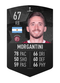 Nicolás Morgantini CONMEBOL SUDAMERICANA 67 OVR
